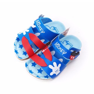 童鞋/Disney迪士尼米奇經典手套藍色兒童氣墊拖鞋(464724)藍色14-17號