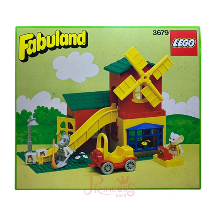 公主樂糕殿LEGO 樂高 絕版 盒裝 1986年 3679 Fabuland系列 經典收藏 公園 溜滑梯 風車 老鼠 馬