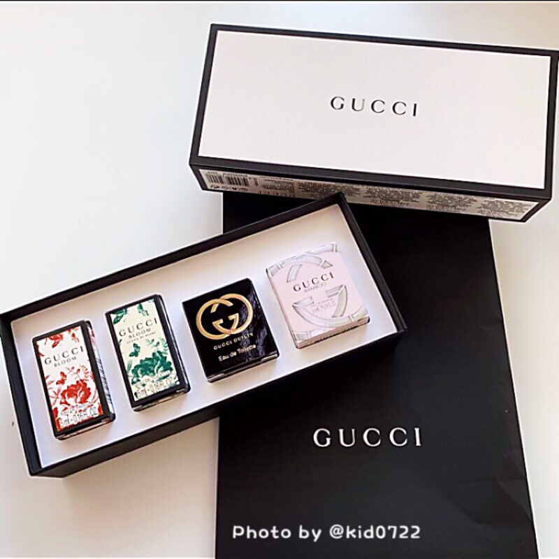 現貨 附紙袋 Gucci迷你香水禮盒guccibloom Bamboo Guilty綠繁花 蝦皮購物