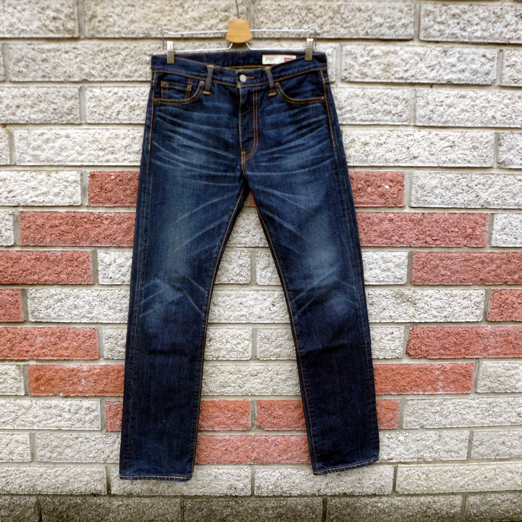 levis 513 二手牛仔褲-正品 窄版修身 日本製-(levis 08513-0379)-W30 L32