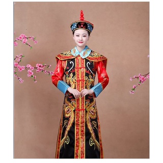 🌹手舞足蹈舞蹈用品🌹中國女古裝/清朝皇后服裝-黑色/購買價$2500元/出租價$600元