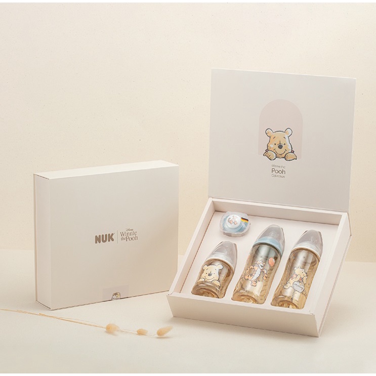 NUK x Disney小熊維尼聯名禮盒 奶瓶禮盒 彌月禮盒 PPSU奶瓶禮盒 附禮袋【公司貨】樂寶的家🍼