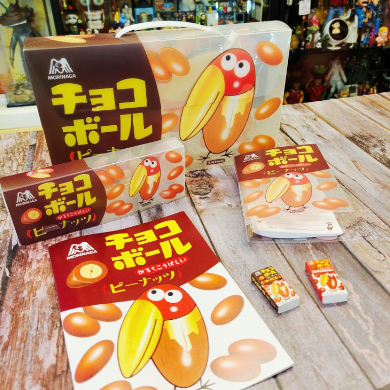 6件組 2000 日本 大嘴鳥 森永 吉祥物 福星大嘴鳥 非賣品 收納盒 筆記本 記事本 橡皮擦 筆盒 森永大嘴鳥