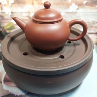 🍵台灣現貨紫砂茶盤🍵6寸圓形紫砂茶盤 託盤 茶海 功夫茶具 茶船 壺承 水洗 建水 水盂 茶具 茶盤 茶寵 茶承