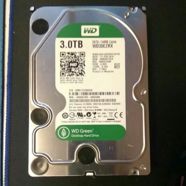 WD WD30EZRX Green 3TB HD 硬碟 3.5寸