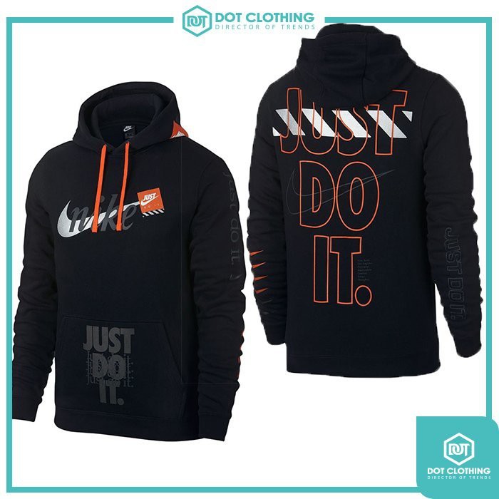 white nike just do it hoodie