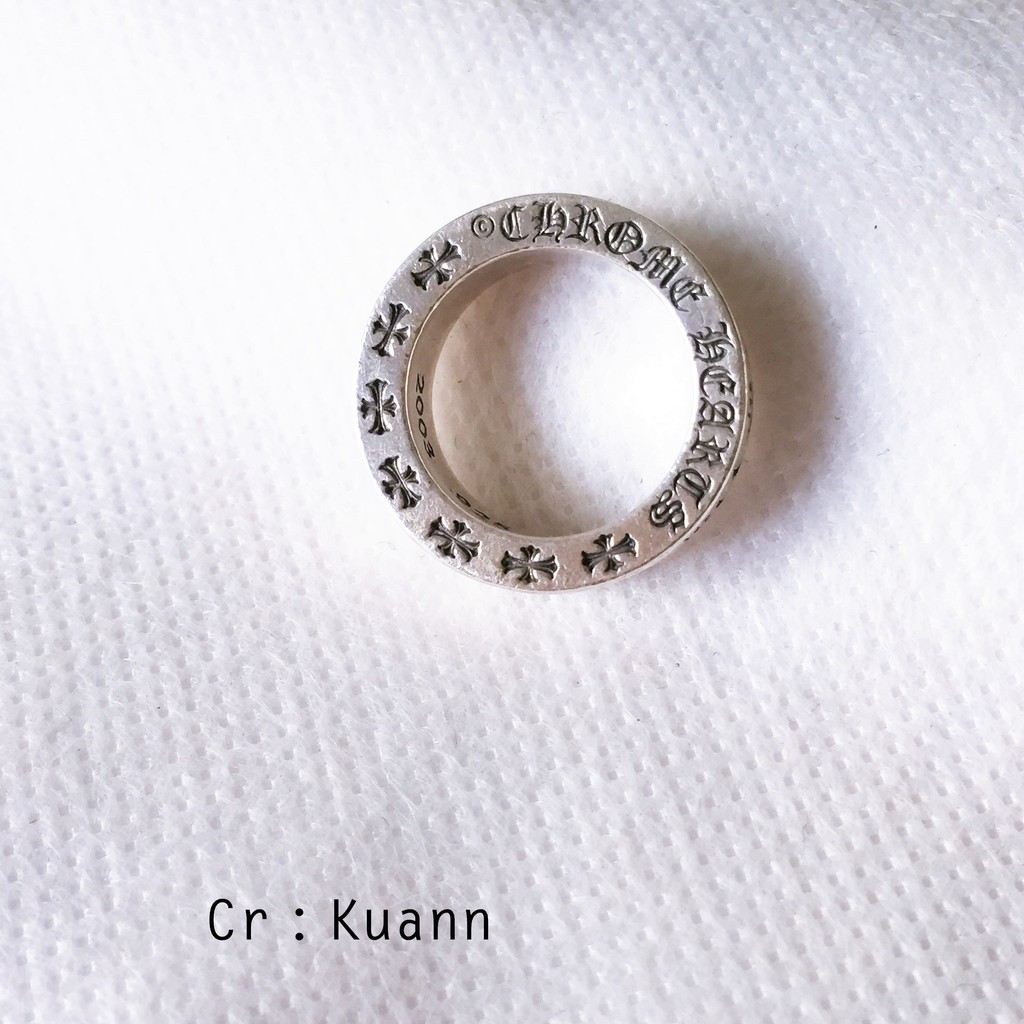 ::KUANN 於小飾::CHROME HEARTS forever 6mm 純銀 十字架 銀戒 戒指 尾戒