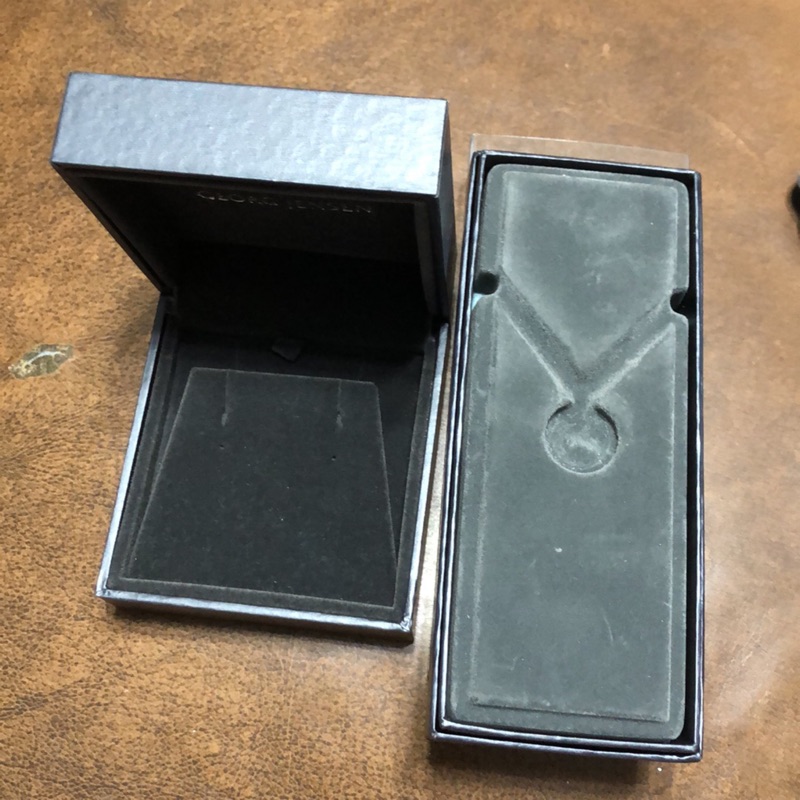 喬治傑生georg Jensen首飾盒禮品盒耳環盒2個合售