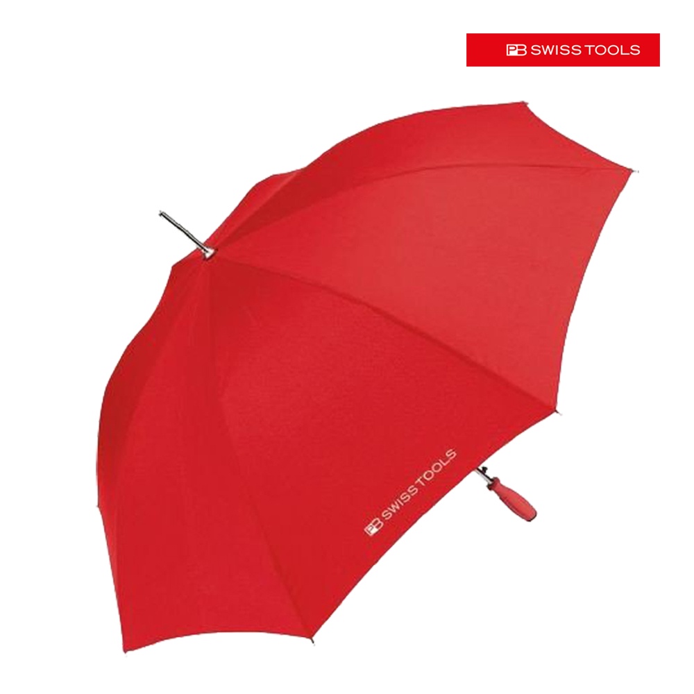 【PB SWISS TOOLS】軟柄雨傘 -紅色 PB-2710.SCHIRM RED