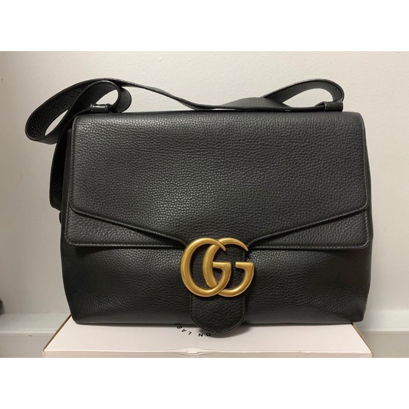 Gucci marmont men男斜肩側背手提包