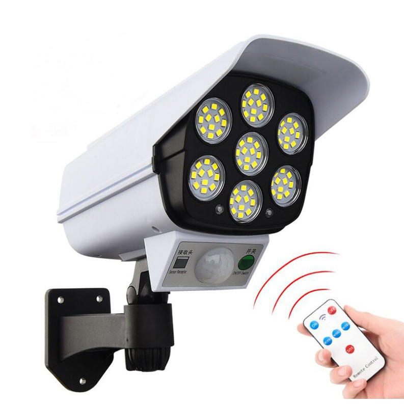 台灣現貨 仿監視器 77LED太陽能壁燈 仿真監控 人體感應燈 防小人 庭院燈 花園燈仿真監控攝影機 監視器 防小人