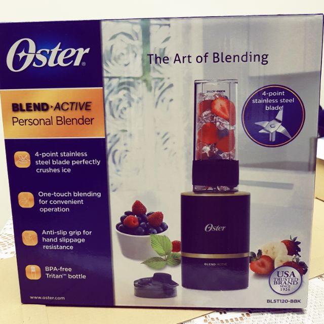 美國 OSTER Blend Active 隨我型果汁機 - 能量黑 BLST120（全新未使用，市價5折）