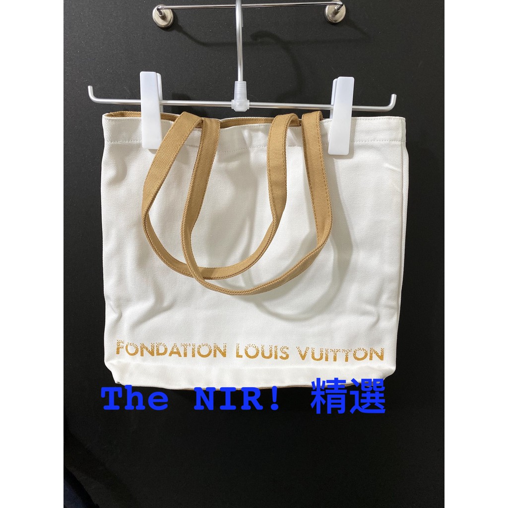 [The NIR! 精選] Foundation Louis Vuitton 白色帆布袋 托特包 法國LV路易威登基金會