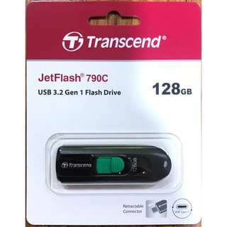 點子電腦☆北投◎Transcend 創見 JetFlash 790C 128G Type-C 隨身碟 非USB