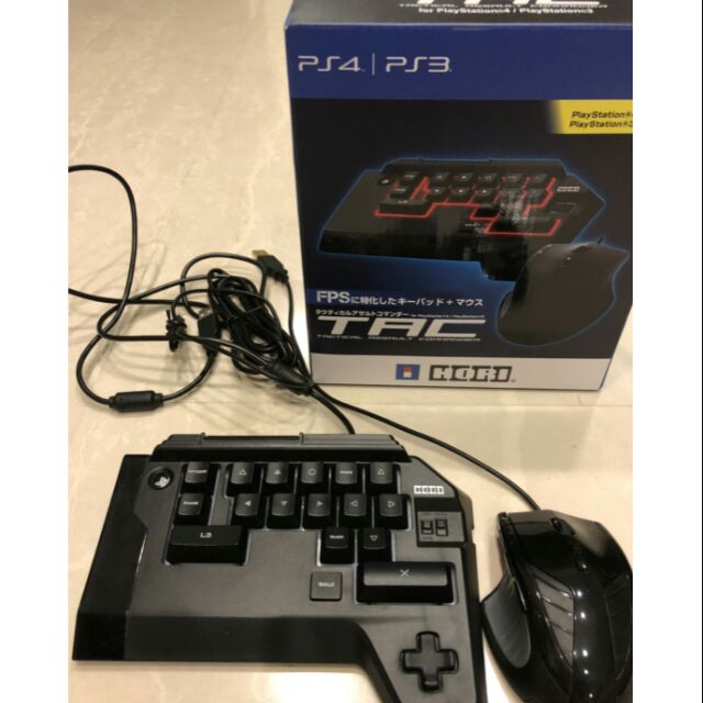 PS4 HORI TAC FPS遊戲專用 有線滑鼠+左手鍵盤組 PS4-008