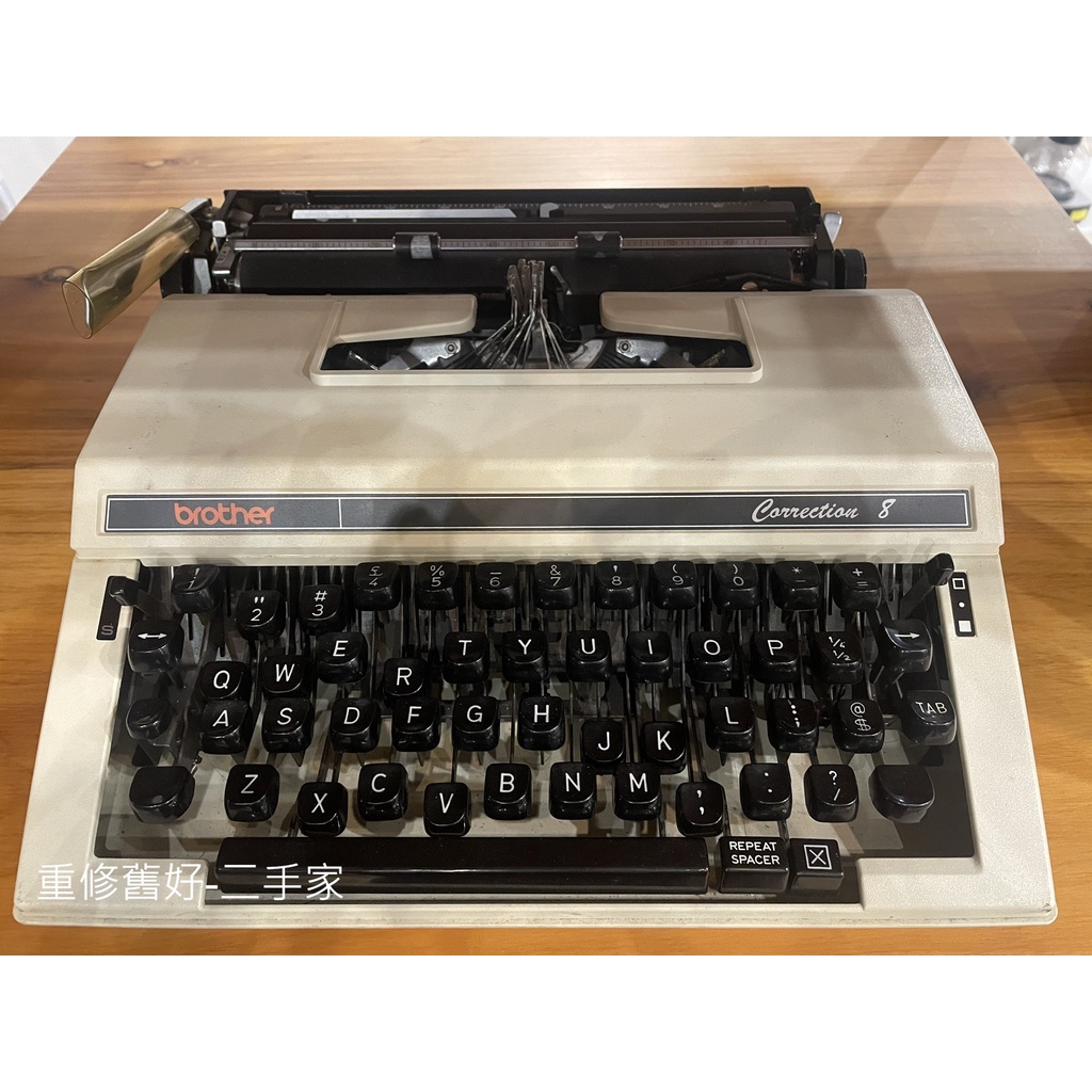 [重修舊好]Brother復古打字機 打字機 老件收藏 陳列道具 裝飾道具 家居擺件(21120403-0002)