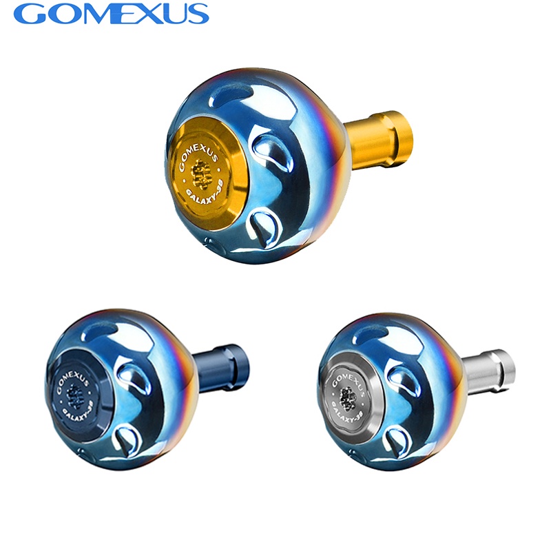 【Gomexus】圓形彩钛改裝握丸 | 可裝Shimano Daiwa 淡海水紡車輪手煞車捲線器釣魚改裝配件@ta38