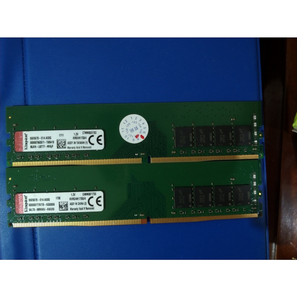 Kingston 金士頓 DDR4 4G 4GB 單面 記憶體 2400