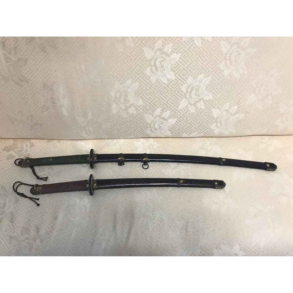 已讓藏 請勿下標 日本刀日本劍武士刀多層花紋波浪鋼雙刀組 蝦皮購物