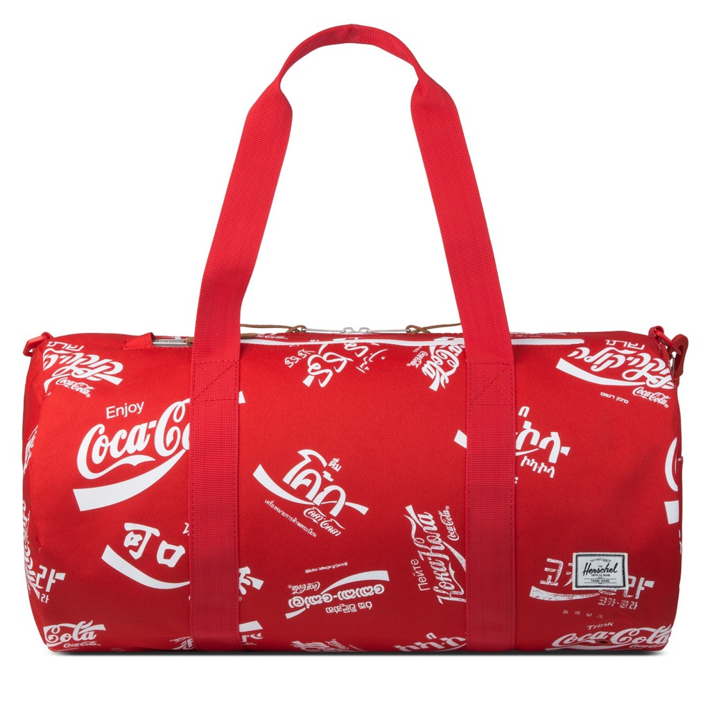 Herschel Sparwood Sutton 中型 可口可樂 聯名款 紅色 帆布 側背 手提 旅行袋 現貨