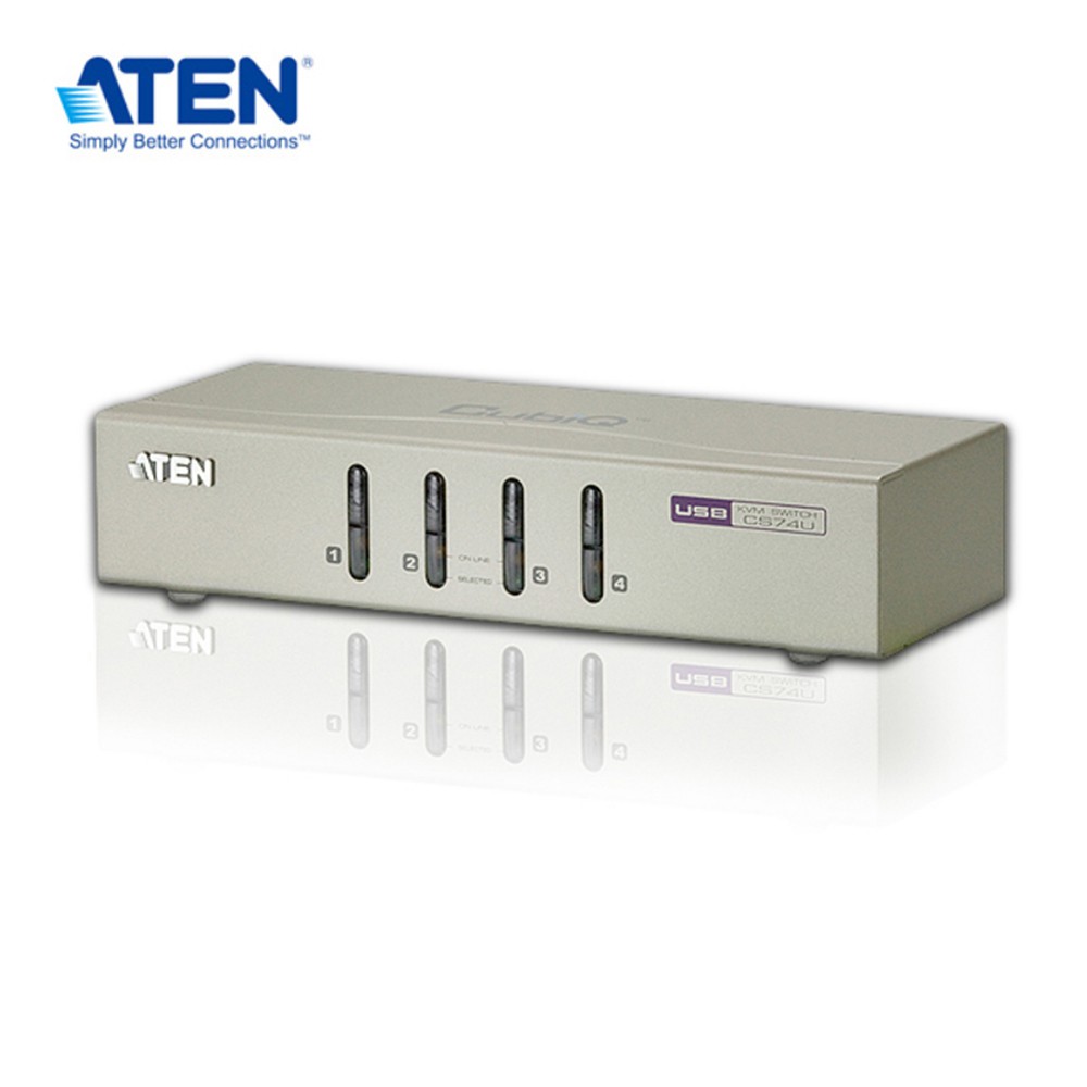 ATEN CS74U 4埠USB VGA/音訊 KVM多電腦切換器【預購】