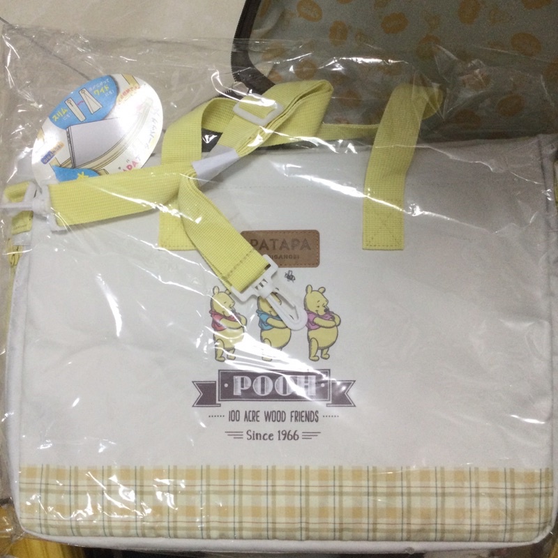 日本通販 迪士尼 小熊維尼 筆電袋 提袋 有尺寸圖 特價商品