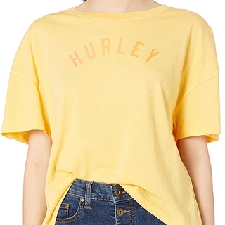 HURLEY｜女 W HRLY HURLEY FLOUNCY TEE TOPAZ GOLD 短袖TEE