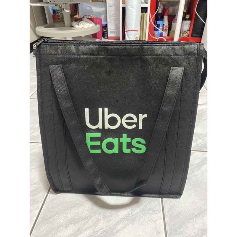 Ubereats （袋子+杯架）提袋外送袋 手提袋 保溫袋 外送包