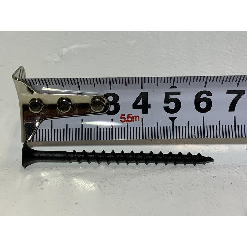 黑磷酸鹽 喇叭頭 8#(4mm)*2-1/2 皿頭十字尖尾 攻牙螺絲 南方松用 單支
