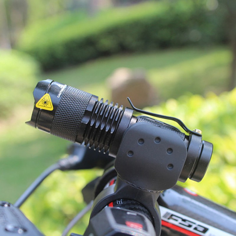 LED騎行SK98手電筒Cree XML T6戰術手電筒5模式自行車保持架支座