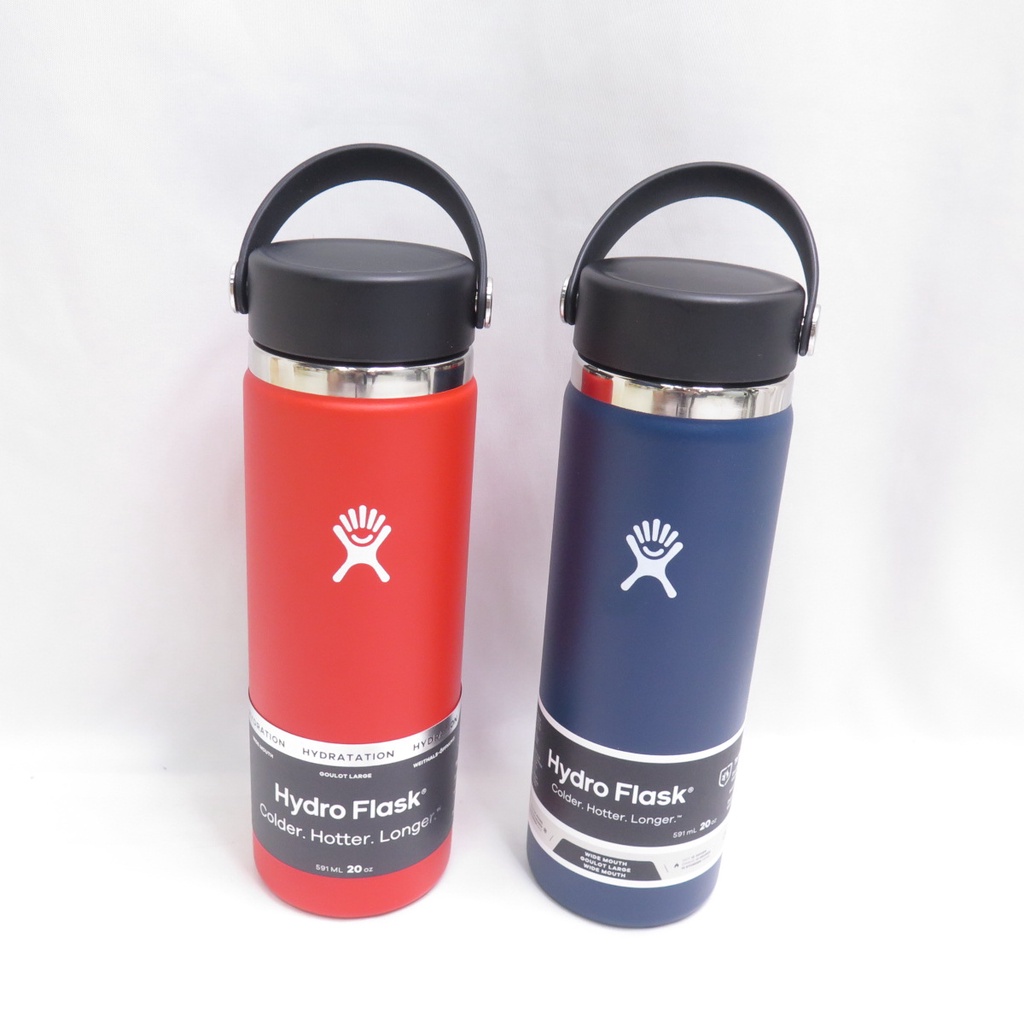 Hydro Flask 寬口真空保溫鋼瓶 20OZ / 591ml 兩色 HFW20BTS- 送水瓶刷