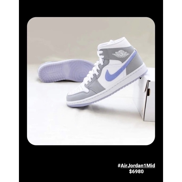 Nike ✨Air Jordan1Mid👟🌟小Dior 配色高筒