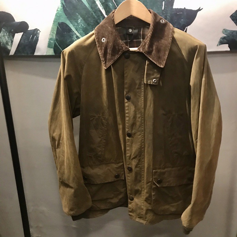 Barbour油布外套油布大衣夾克英國製造防風防水古着古著二手美品classic Bedale Fuku 蝦皮購物