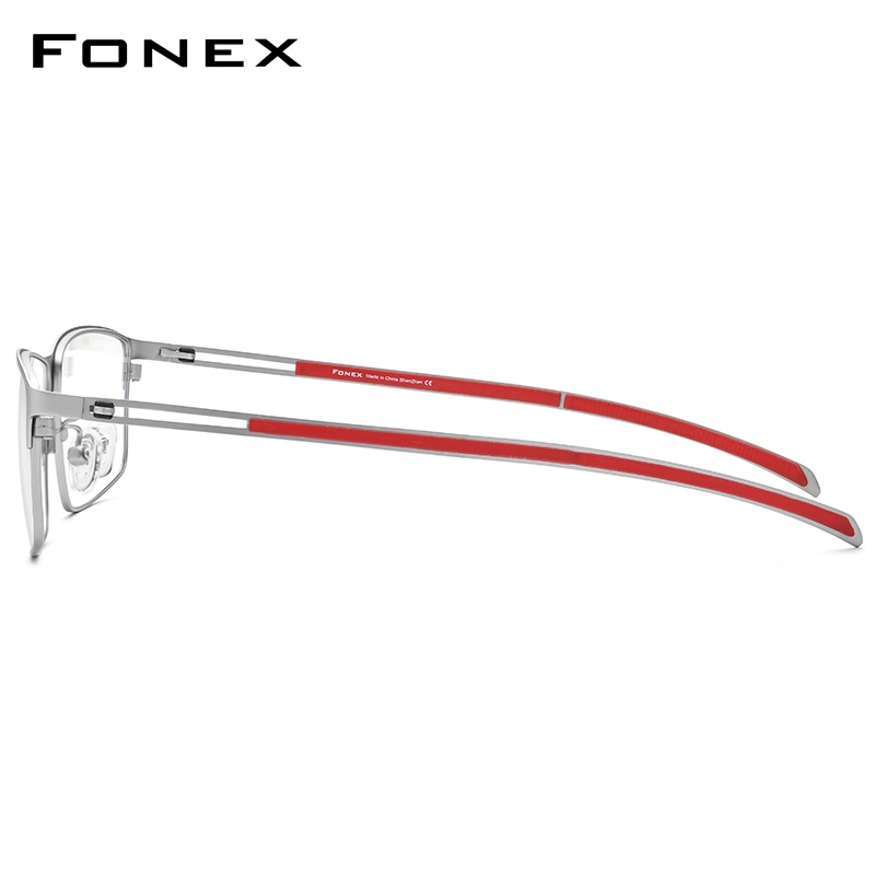 Image of Fonex 鈦合金眼鏡架男士 2021 新款超輕方形光學鏡架韓國無螺絲眼鏡 #6