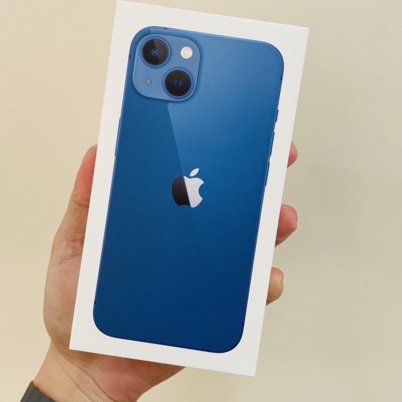 iPhone 13 256G 藍 全新未拆封 台哥大續約機 原廠保固一年 實體店面