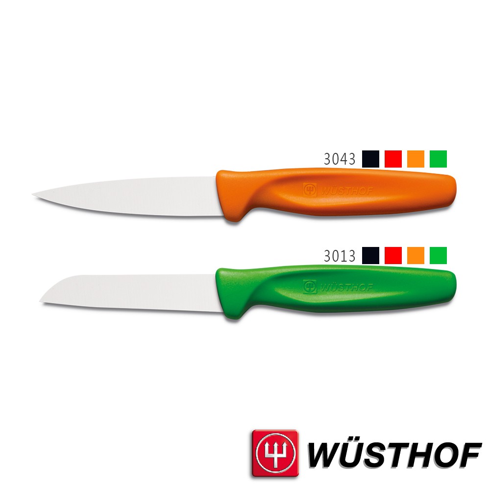《WUSTHOF》德國三叉牌S.F.Colourful 8cm削皮刀(可做為水果刀 小刀 小肉刀)