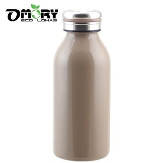 【omory】牛奶造型不鏽鋼保冷/保溫瓶350ml (多色任選)