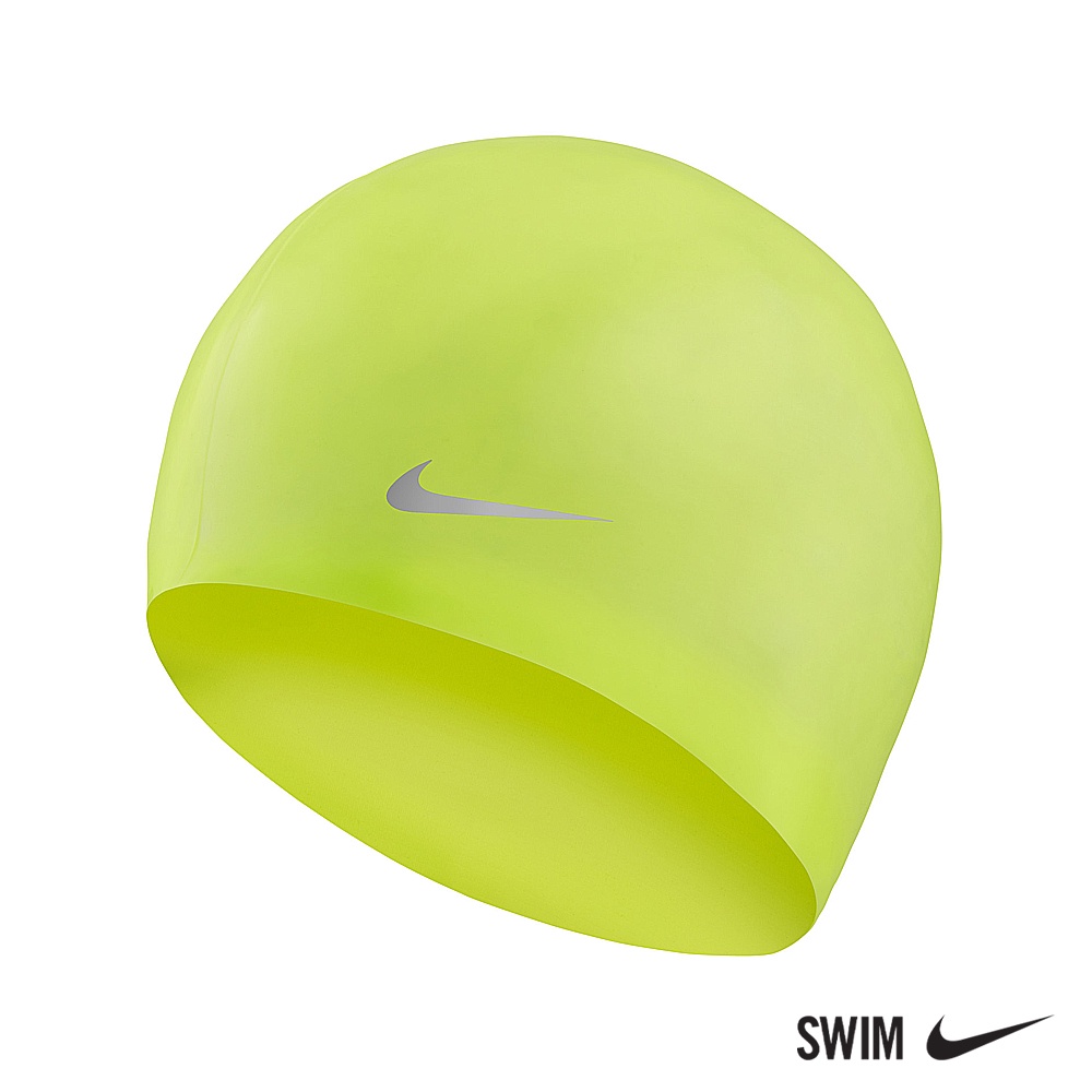 NIKE SWIM 兒童 矽膠泳帽 亮綠 TESS0106-737_OS