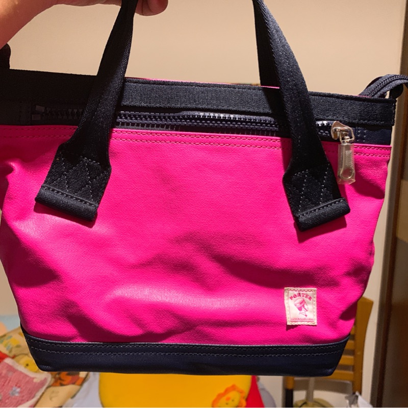 porter 粉色手提包