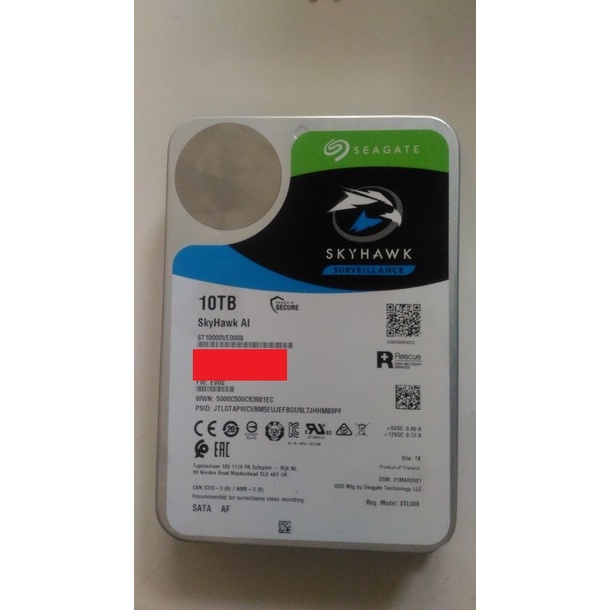 可刷卡 可取貨付款 二手 希捷 Seagate SkyHawk AI 10TB 硬碟 氦氣碟 保到2024/8/7