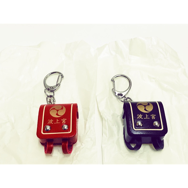 現貨日本沖繩坡上宮小書包玉手鑰匙圈小書包鑰匙圈紅色小書包鑰匙圈吊飾黑色小書包鑰匙圈吊飾