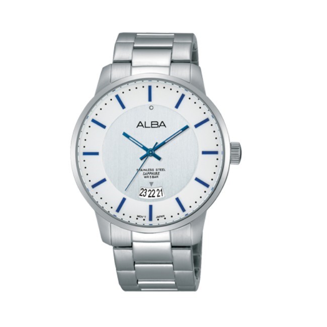 ALBA 雅柏 對錶系列  男款 立體刻度 石英腕錶(AS9A35X1) 40mm