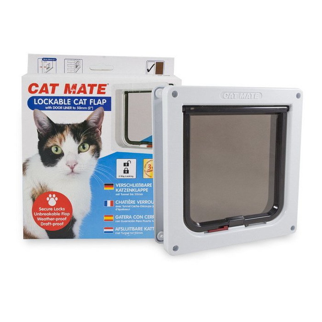 PETDOOR 寵物門 - Cat Mate 234W 白色小貓門 / 房間木門可用