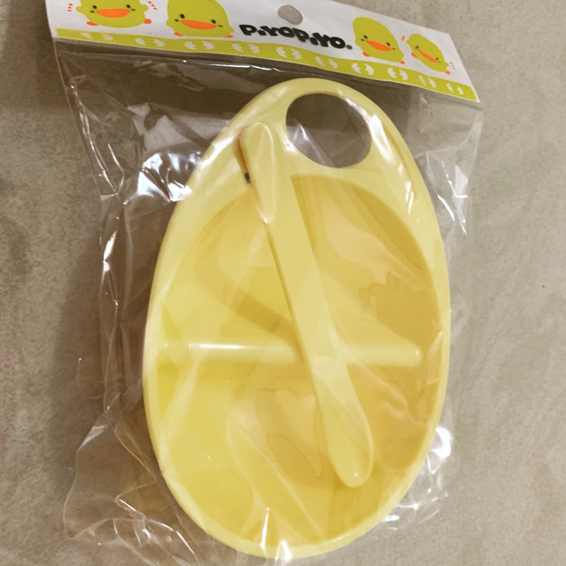 黃色小鴨 燕麥碗 加湯匙全新未拆台灣製寶寶副食品可用