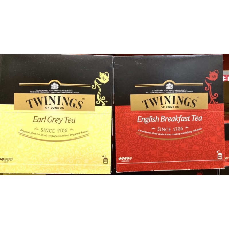 🍵🍵好市多代購 Twinings 英倫早餐茶/皇家伯爵茶2公克X100包