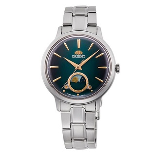 東方錶 ORIENT 限量綠色日月相系列石英女錶 RA-KB0005E 34.3mm 台灣公司貨