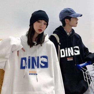 【M-3XL】休閑連帽衛衣 百搭簡約印花帽t 國潮長袖連帽衫 港味套頭衛衣 內刷毛保暖上衣 男女情侶裝 運動街頭