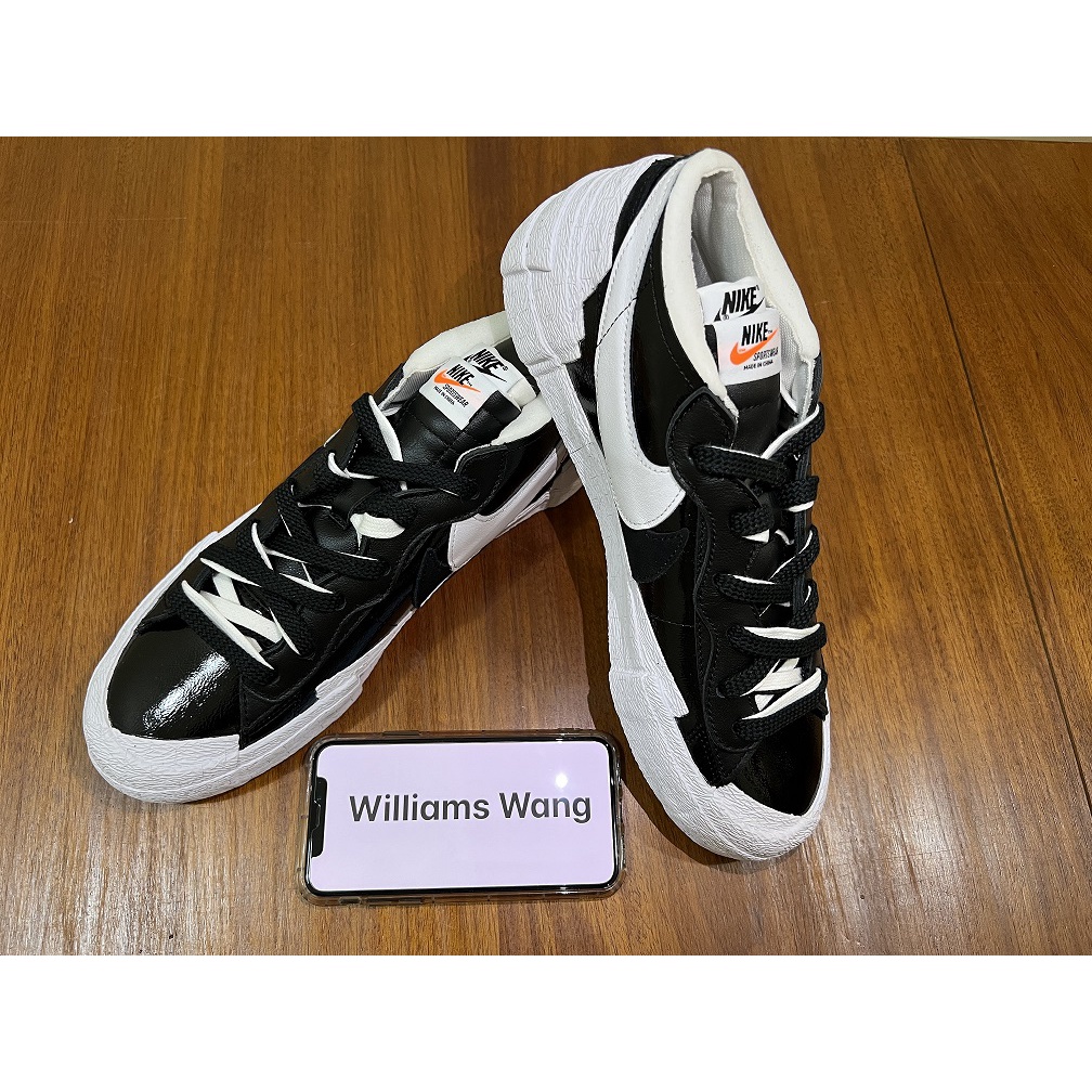 Nike Blazer Low x Sacai 黑 (DM6443-001) US9 US10 US11
