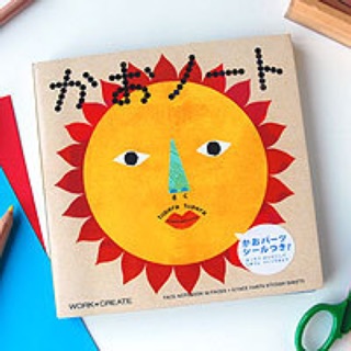 日本KOKUYO造型貼紙書-臉的筆記1（日本直送，正版商品）