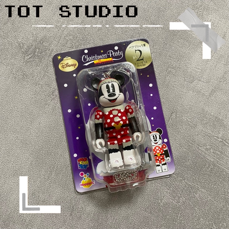 ‹ TOT.Studio › 庫柏力克熊 Be@rbrick 100% 聖誕節 米妮 迪士尼DISNEY 一番賞 吊飾